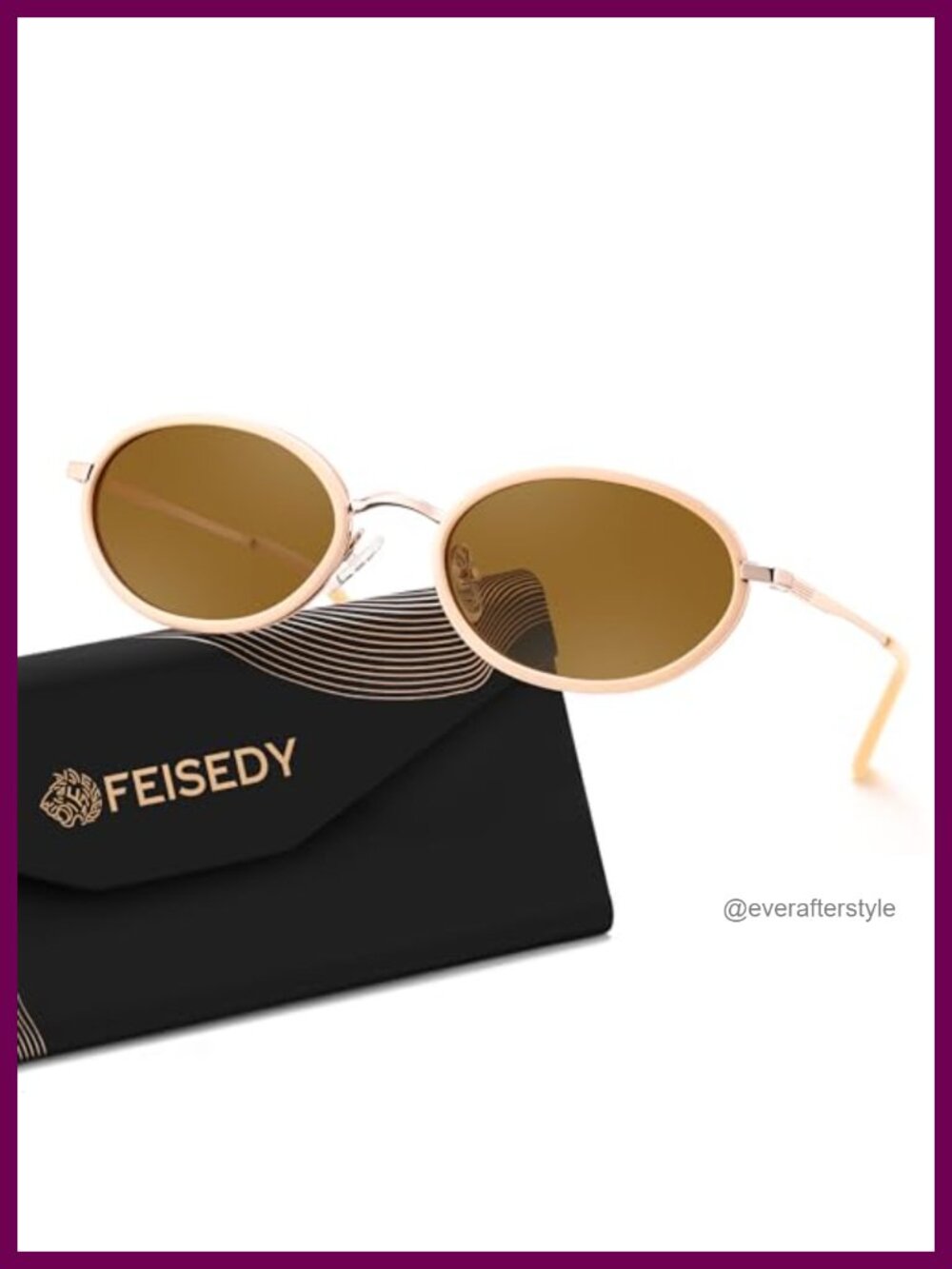 Polarized Oval Metal TR90 Sunglasses UV400 Retro Unisex